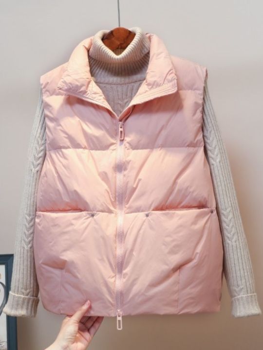 เสื้อแจ็คเก็ตเสื้อกั๊กลงสำหรับผู้หญิง-เสื้อแจ็คเก็ตบุนวมน้ำหนักเบาเสื้อแจ็คเก็ตเสื้อแขนกุด2023-2023