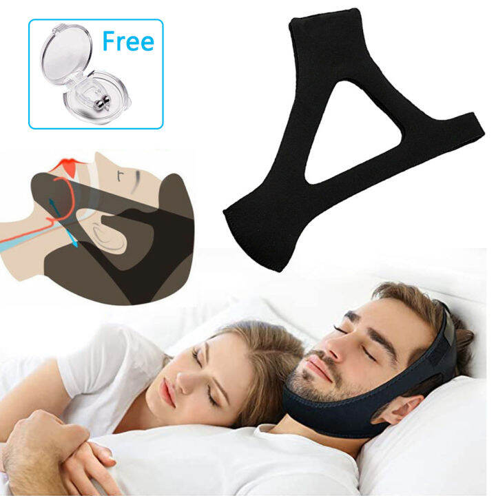 [Free Gift🎁]Anti Snore Stop Snoring Chin Strap Snore Stopper Bandage ...