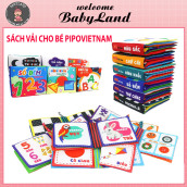 Sách vải cho bé PipoVietnam phát triển tư duy, an toàn cho trẻ sơ sinh và trẻ nhỏ BABYLAND