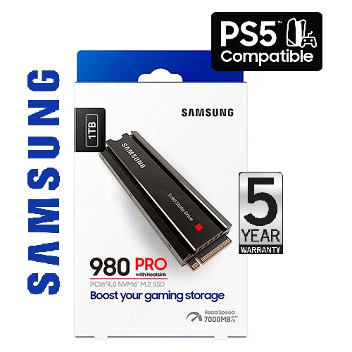Samsung 1TB 980 PRO M.2 NVMe SSD พร้อมฮีทซิงค์ | Lazada.co.th