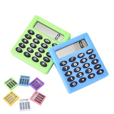 New Student Mini Electronic Calculator Candy Color Calculate Office Stationery Gift Coin Battery 1PCS Calculators