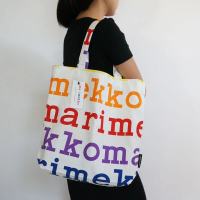 พร้อมส่ง T.27.N Marimekko Notko bag ของแท้100% มีป้ายแท็ก เป็นผ้าแคนวาส (กระเป๋าผ้า,ถุงผ้า,ถุงผ้าลดโลกร้อน,โลโก้)