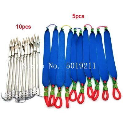 New Hunting Catapult Fishing Darts For Shooting Shing Set Slingshot Arrows Fish Dart Elastic Fishing Rubber Band