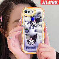 JIUMOO เคส V30เคสสำหรับ Honor V20โปร3D การ์ตูนน่ารักลาย Kuromi เคสเคสมือถือกันกระแทกแบบใสนิ่มฝาครอบป้องกันซิลิกาเจลที่สร้างสรรค์