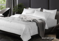 STEVENS  ชุดเครื่องนอน ดีไซน์ MILKY WAY  รุ่น COTTON FRESH SATEEN ทอ JACQUARD  450 เส้นด้าย