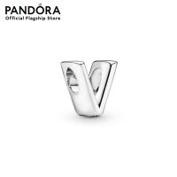 Pandora Letter V silver charm เครื่องประดับ   ชาร์ม ชาร์มสีเงิน สีเงิน ชาร์มเงิน เงิน ชาร์มสร้อยข้อมือ ชาร์มแพนดอร่า แพนดอร่า