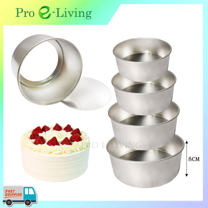 4/5/6/7/8/10 inch round baking cake pan