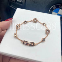 S925 Crystal celet Light Luxury Gold-Plated celet Shiny Multi-Diamond Valentines Day First Choice Birthday Gift for Girlfriend