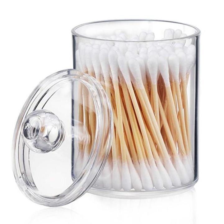 cotton-round-holder-cotton-ball-cotton-swab-holder-dispenser-clear-cotton-ball-pad-container-for-cotton-swabs-make-up-pads-cosmetics-latest