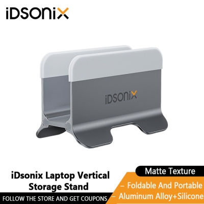 IDsonix ที่รองโน้ตบุ๊คยึดขาตั้งแล็ปท็อปแนวตั้งตั้งโต๊ะแรงโน้มถ่วงสำหรับพื้นผิวแมคบุ๊กโปรแอร์แล็ปท็อปหนังสือ