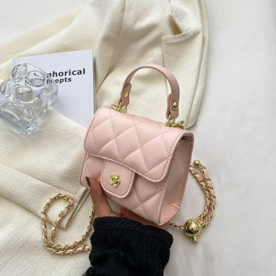 【cw】 Womens Mini Bag Is Popular This Year 2022 Summer New Diamond Embroidery Thread Chain Bag Internet Celebrity Same Style One Shoulder Bag Cross-Border