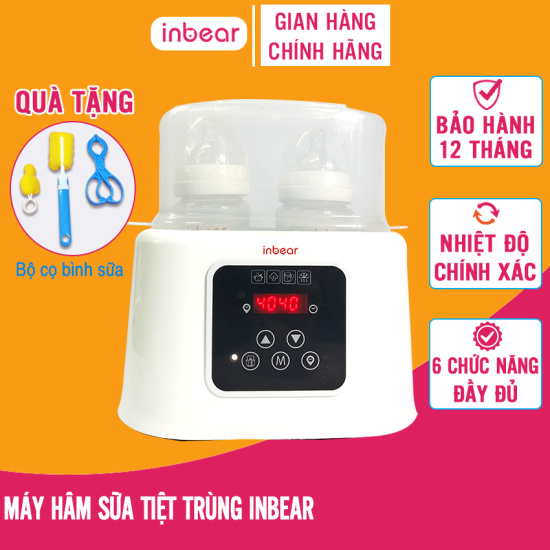 Máy hâm sữa và tiệt trùng bình sữa điện tử 6 chức năng iinbear ibw-6100 - ảnh sản phẩm 1