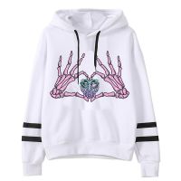 Unisex Long Sleeve Hoodies Pastel Goth Print Sweatshirts Womens Casual Fashion Clothing Autumn Cartoon Multicolor Pullover