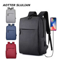 Men Backpack Multifunctional Waterproof Bag Male Business Laptop Backpack Couples USB Charging Shoulder Pack Grey Nylon Rucksack