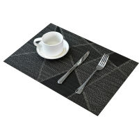 20214pcslot Geometric Diagonal Line PVC Placemats Kitchen Placemat Dining Table Mat Coaster Pads Cup Mat Tablemat Home Decor