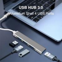 [HOT HAIXWLXKWW 589] 4พอร์ต USB 3.0 2.0 Data Hub Type C HUB สำหรับ MacbookMac Pro/miniimacsurface ProXPSNotebook PCUSB C