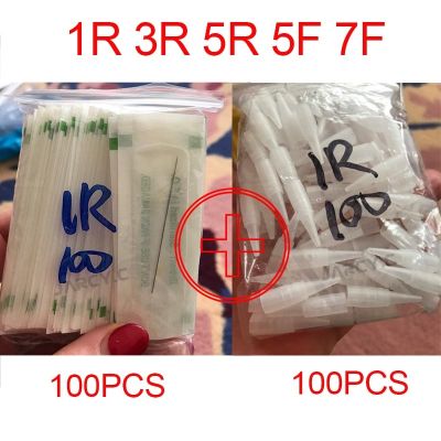 【YF】✤♞◇  100pcs PMU Needles   Needle Tips Disposable Sterilized Microblading needles Permanent Makeup Machine