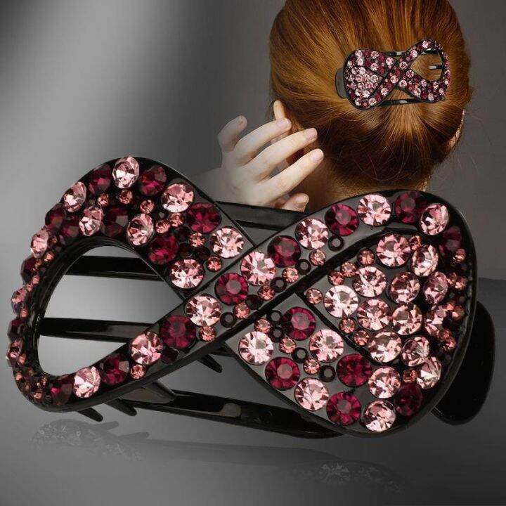 jw-rhinestone-8-shaped-hair-claws-ponytail-headwear-styling-holder-clip-hairpins-accessories