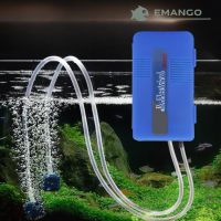 Emango เครื่องเพิ่มออกซิเจนในถังปลาขนาดเล็กแบบพกพา,เครื่องเพิ่มออกซิเจนสำหรับตกปลาแบตเตอรี่แห้งแบบฉุกเฉิน