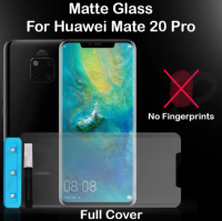 ฟิล์มกระจก นิรภัย เต็มจอ แบบด้าน กาวยูวี หัวเว่ย เมท 20 โปร Huawei Mate 20 Pro UV Glue Set Matte Tempered Glass Screen (6.39)