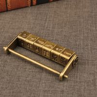 【CW】 Anti Theft Keyed Chinese Antique Door Jewelry Hardware Combination Password Lock Zinc Alloy Cabinet