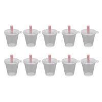 10Pcs Mini Frappuccino Cup Coffee Cup Dollhouse Miniature Simulation Plastic Cake Ice Cream Cups Keychain Jewelry Making DIY