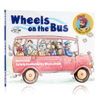 Wheels on the bus English original picture book American country singer Raffi nursery rhyme book the wheel on the bus childrens Enlightenment story picture book