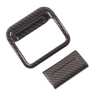 ❀☞ for Navara NP300 2016-2021 Carbon Fibre Car Glove Box Handle Bowl Cover Trim Decor Accessories