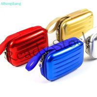 【Ready Stock】 ■¤ B40 ABongBang 1 Pcs Luggage Shape Mini Zipper Square Tinplate Box Data Cable Storage Bag For Household Simple Storage Of Headset Change Bag Nice