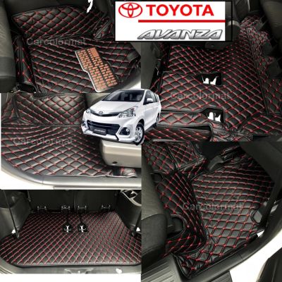 พรมรถยนตร์ 6D Toyota Avanza ปี 2012-2019 เข้ารูปตรงรุ่น ปิดเต็มทั้งคัน ,7Dเสริมใยดักฝุ่น (แถม 3!!!) ระบุสีใยดักฝุ่นในแชท