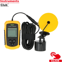 Instruments LUCKY LCD หน้าจอสีแบบพกพาสาย Finder ปลา100M ช่วงความลึก Sonar Echo Sounders Fishfinder