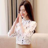 Blusas Mujer De Moda 2021 Korean Fashion Clothing Womens Tops Blouses Office Shirts Ladies Tops Chiffon Blouse White Shirt 2480