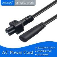 （A TOOT） JORINDO 0.3M/1FT IEC320 C8 TO C5สายไฟ CordIEC C5หญิง C8อะแดปเตอร์ชาย Cordconnect Notebook Charger