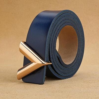 New Designer Belt For Men Women Luxury Letter Smooth Buckle Cowskin Belt Alloy V Buckle Waist Belts Women Belts Giftswaistband