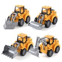 [COD] Childrens pressing engineering car toys wholesale boys and plastic road roller excavator pull back inertial toy