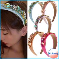 X-STARRY คลิปห่วงใส่ผมผมเครื่องประดับผมผู้หญิงหญิงสาวทรงมงกุฎฝังมงกุฎที่มัดผมมุกที่คาดศีรษะประดับพลอยเทียมคาดผม