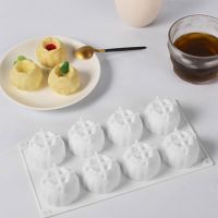 【CW】 6 Cavity Flower Silicone Pomegranate Mousse Cake Mold Ice Cream Pudding Dessert Baking Pan Resin Candle Mold Kitchen Accessory