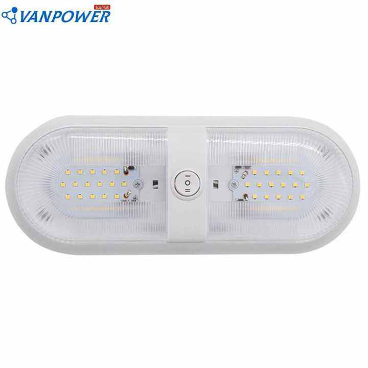 1024V DC 48 LED RV Ceiling Light with Rocker Switch for Camper Yacht