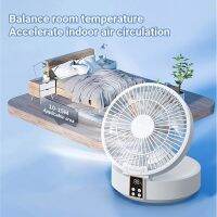 New USB Portable Electric Fan Wireless Wall Mounted Air Cooler With LED Light Folding Fans Table Desktop Ventilator With Remote