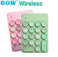 แป้นพิมพ์ตัวเลขแบบไร้สาย Wireless Mini Numpad ผสมสี Candy แบบพกพาสำหรับแล็ปท็อป PC คอมพิวเตอร์ Windows Teclados