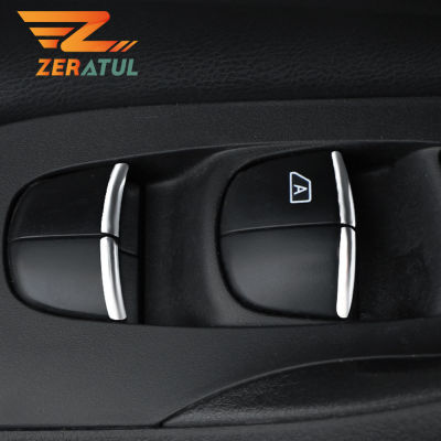 Zeratul รถประตูหน้าต่างยกเลื่อมตัด ABS โครเมี่ยมสติกเกอร์สำหรับนิสสัน XT Rail T32 Q Ashqai J11 Altima เทียน่า Maxima