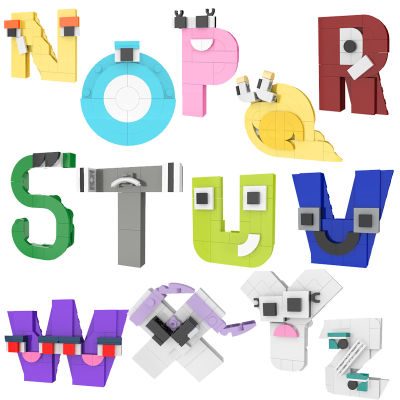ตัวอักษร Lore Building Blocks 26ตัวอักษรภาษาอังกฤษ (A-Z) ของขวัญเด็กการศึกษา Creative DIY อิฐของเล่นเด็กวันเกิดของขวัญ