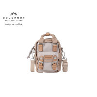 DOUGHNUT BAG : Macaroon Tiny Happy Camper Series : IVORY กระเป๋าโดนัทกันน้ำได้ ผลิตจากผ้าไนลอน 420D น้ำหนักเบา (รหัสสินค้า 09620 )