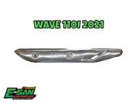 กันร้อนท่อ honda wave 110i ปี 2021 LED ตรงรุ่น แบบชุบ