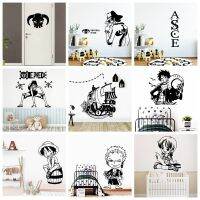 Cartoon Anime Wall Decal One Piece Wall Stickers Decals For Kids Room Vinyl Decor Sticker Wallpaper Poster Mural Wall Stickers Decals