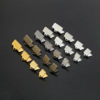 50pcslot Cove Clasps Cord End Caps String Ribbon Leather Clip Necklace celet Connector for Jewelry Making Supplies