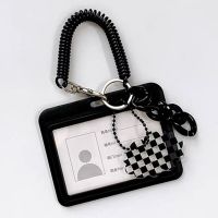 Black Kpop Photocard Holder Ins Kawaii Credit ID Bank Card Holder for Student Idol Photo Sleeves Bus Card Protector Photo Albums