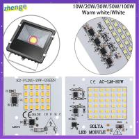 ZHวงจ์1ชิ้นสีขาว/อบอุ่นสีขาว10W 20W 30W 50W 100W ไฟส่องสว่างชิปหลอดไฟ LED ลูกปัด SMD2835สมาร์ทไอซี