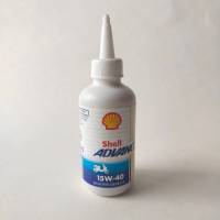 น้ำมันเฟืองท้าย 15W-40 Shell Advance ขนาด 120 mL. รถจักรยานยนต์ 4 จังหวะแบบออโตเมติกส์