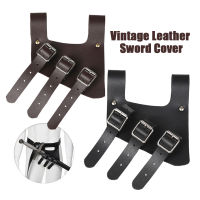 ยุคกลางหนัง Scabbard เอว Sheath สีดำ Vintage คอสเพลย์ผู้ถือดาบ Rapier Harness Holster ผู้ใหญ่ผู้ชาย Knight เครื่องแต่งกาย Props